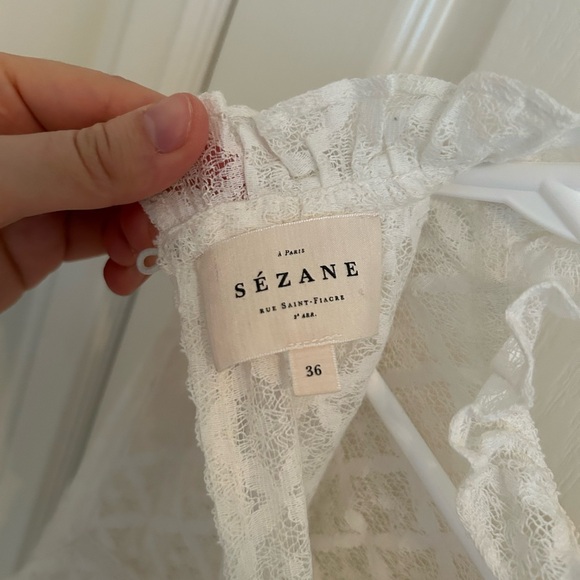Sezane Size 36 (US 4) Lace Blouse - Picture 5 of 5